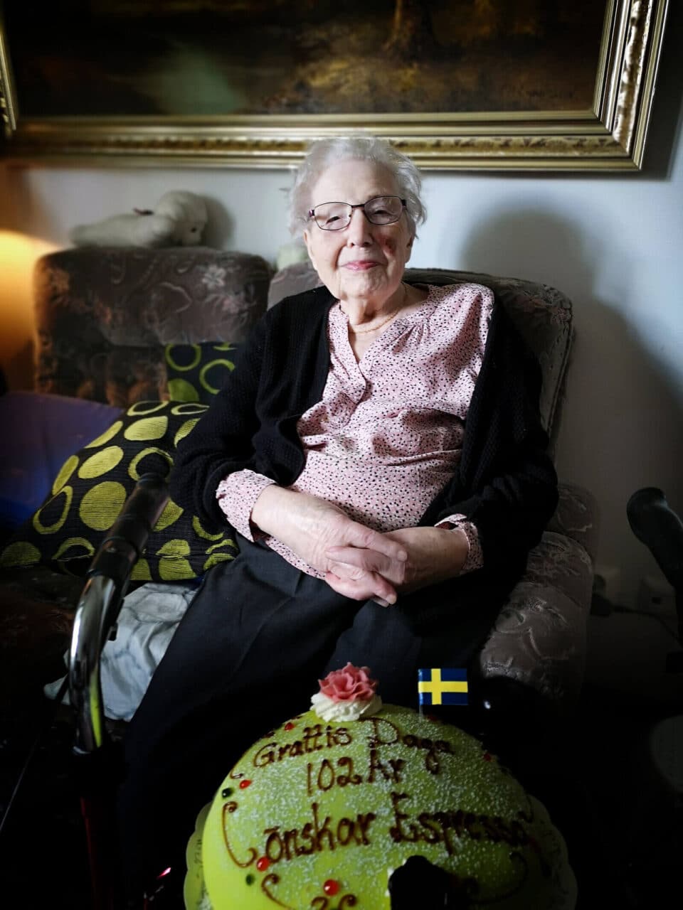 Daga Forsberg från Osby fyllde 102 år