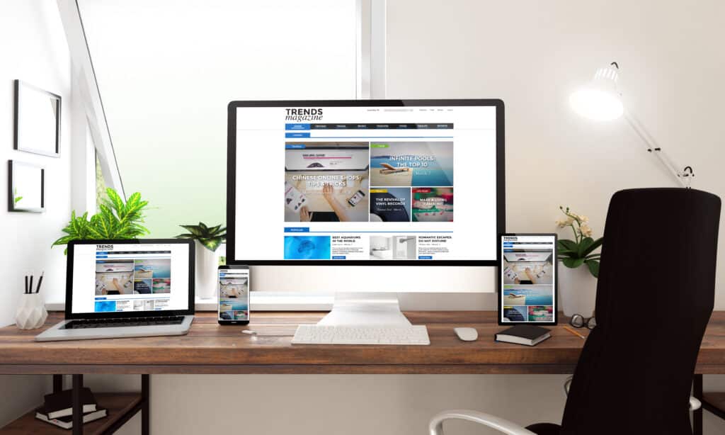 window office desktop devices modern blog design