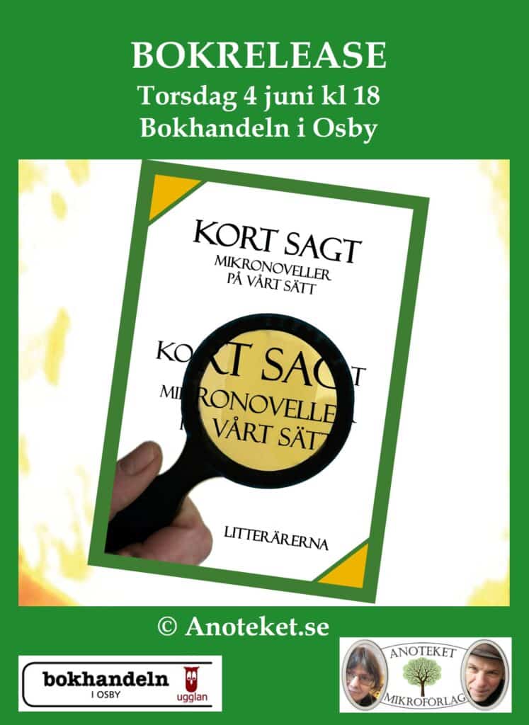affisch bokrelease kort sagt osby
